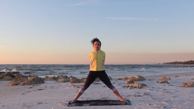 #201 30-minute Sun Salutation Sunset Ocean Flow