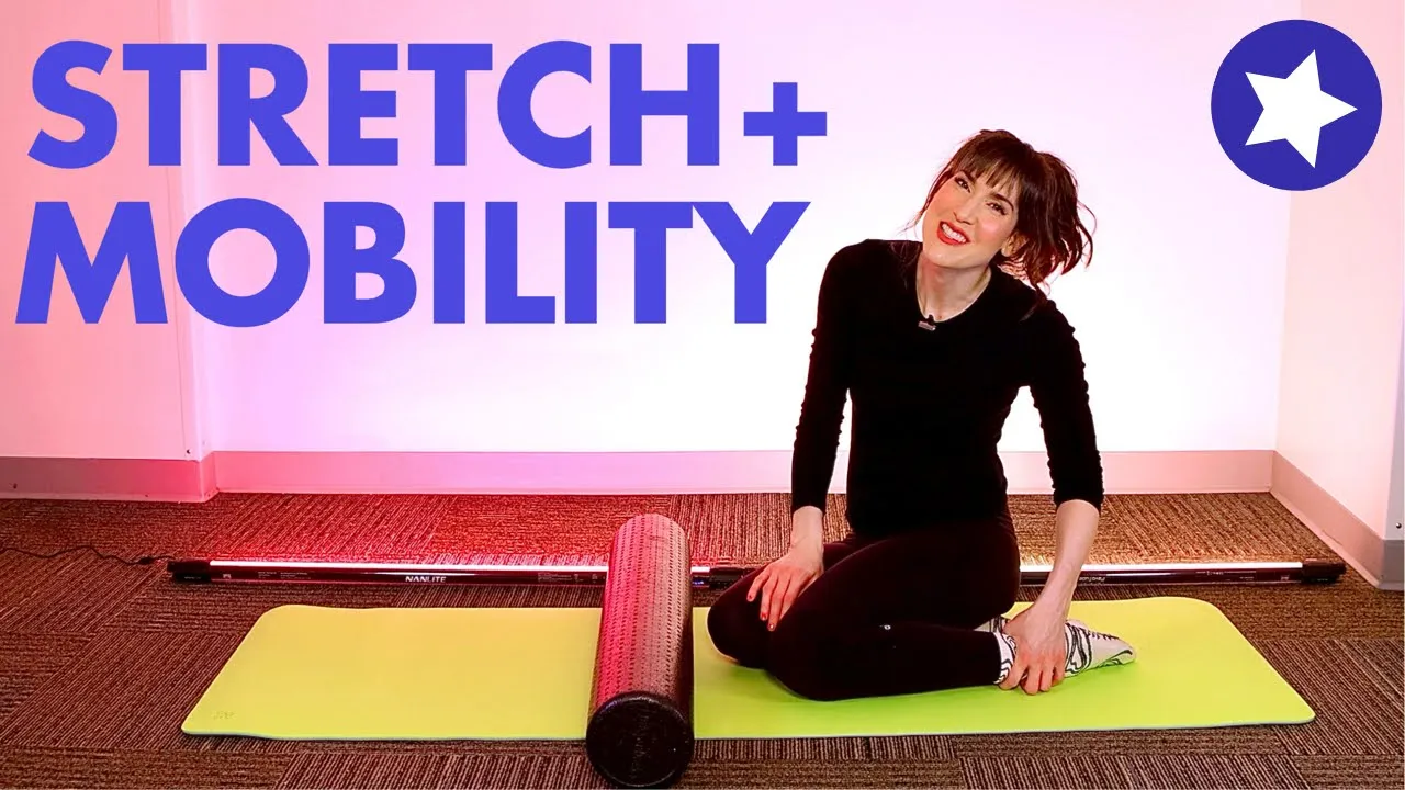 20 MIN Mat Restorative Stretch & Mobility with Foam Roller or Ball (EXCLUSIVE)