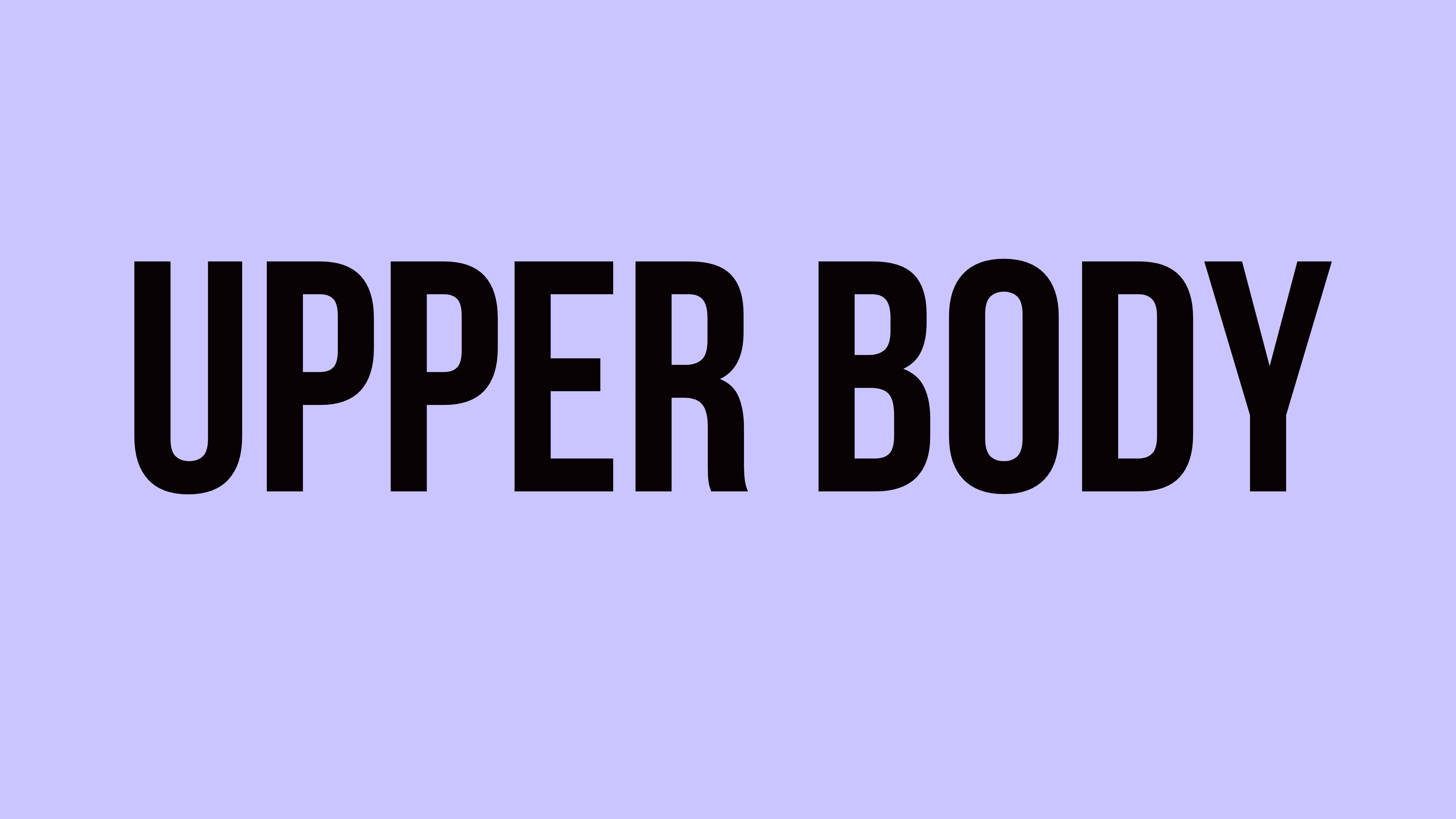 Upper Body Workouts