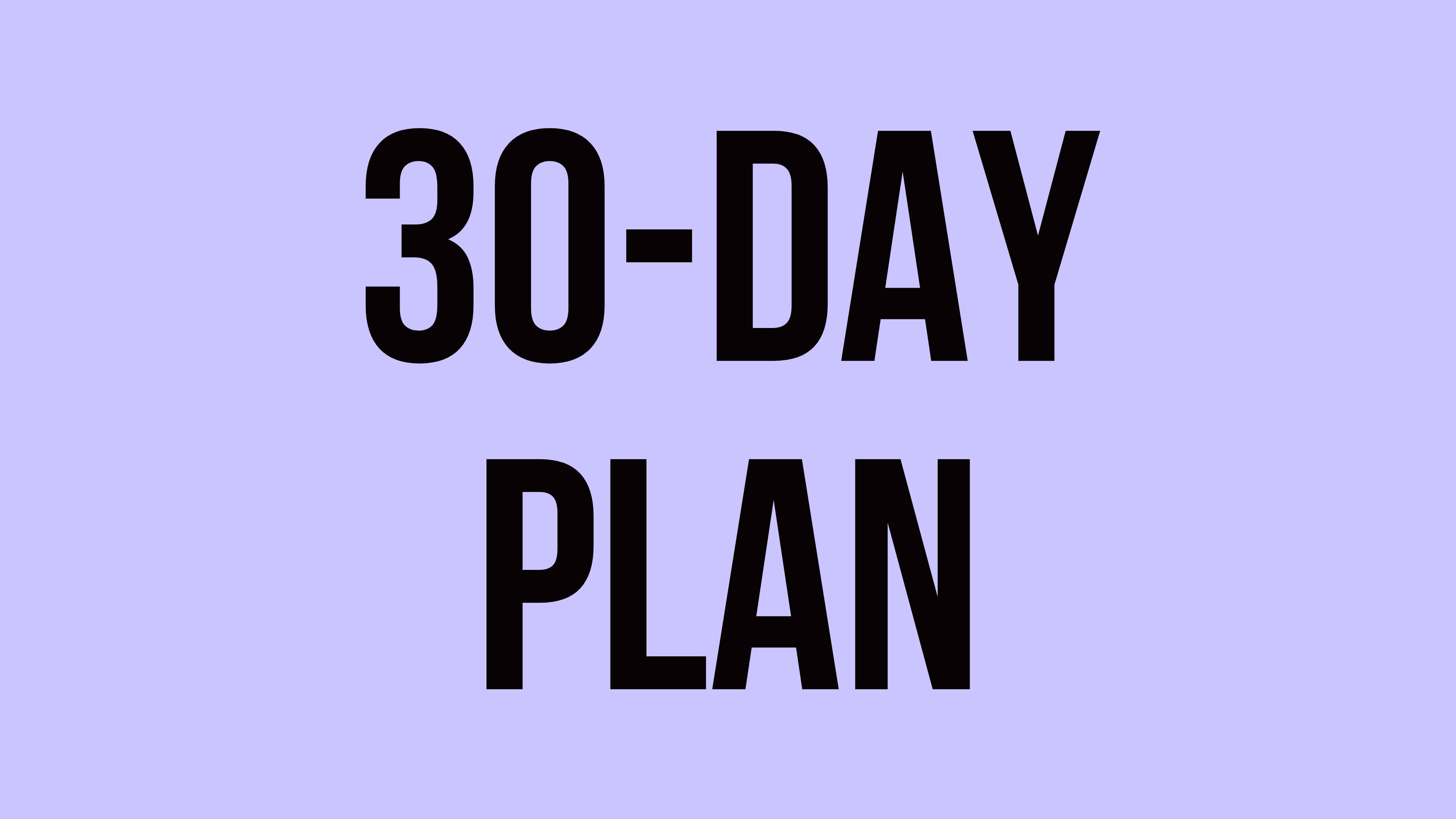 30-Day Workout Plan