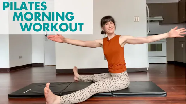 12 MIN Mat Morning Pilates Workout 😎☀...