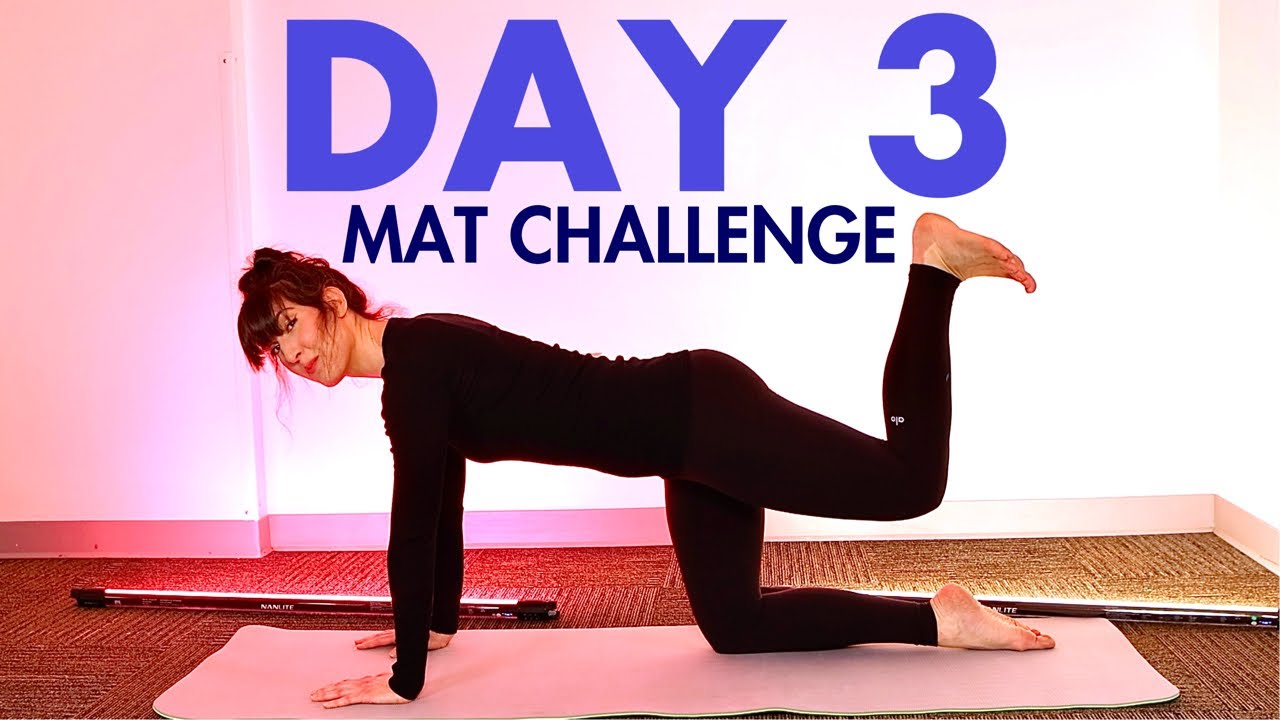 10 Day Pilates Mat Workout Challenge: Day 3 - Abs, Glutes & Thighs