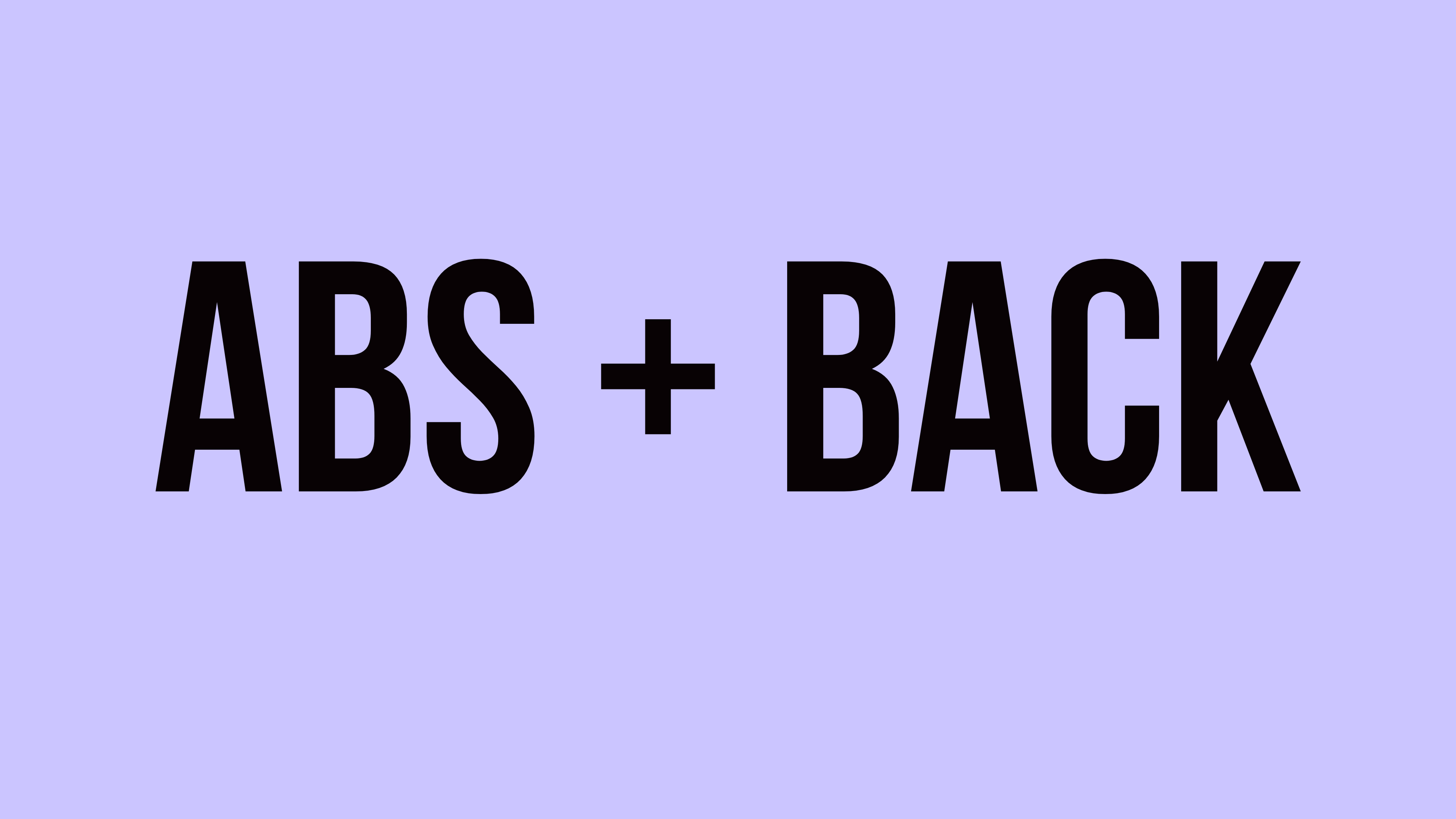 Abs & Back Reformer Workouts
