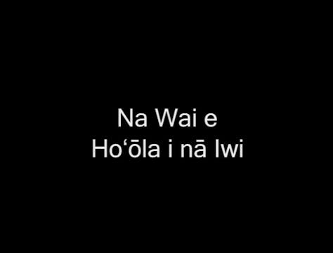 Na Wai E Hoʻola i Nā Iwi: Who Will Sa...
