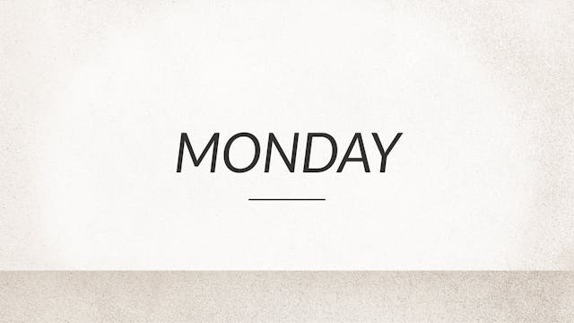 January Plan Challenging - Monday