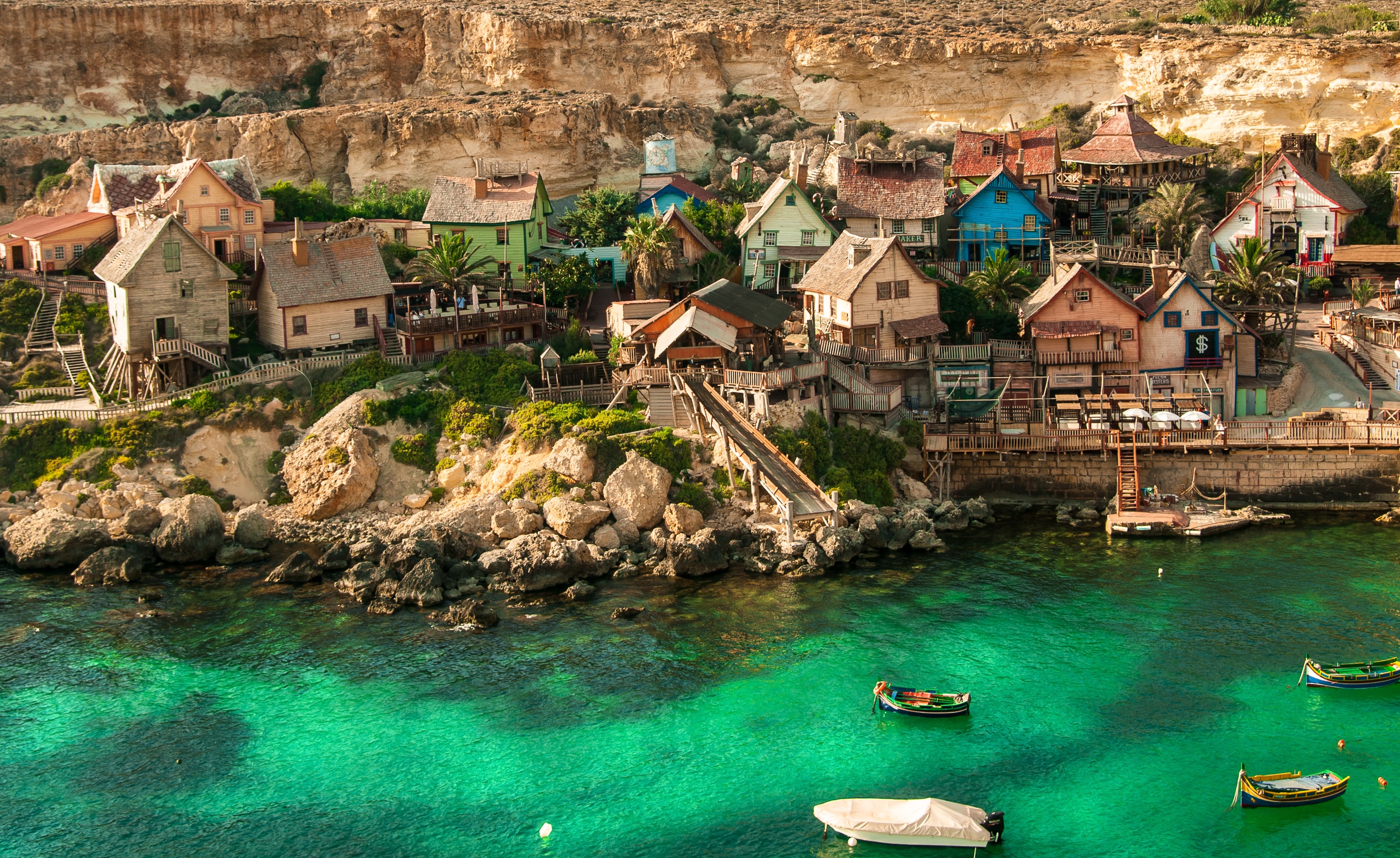 Exploring the Popeye Village, Cliffs and Dingly Cliffs in Malta - S4156 