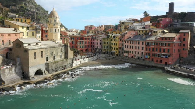 "Flying Over Italy Cinque Terre" - S4023