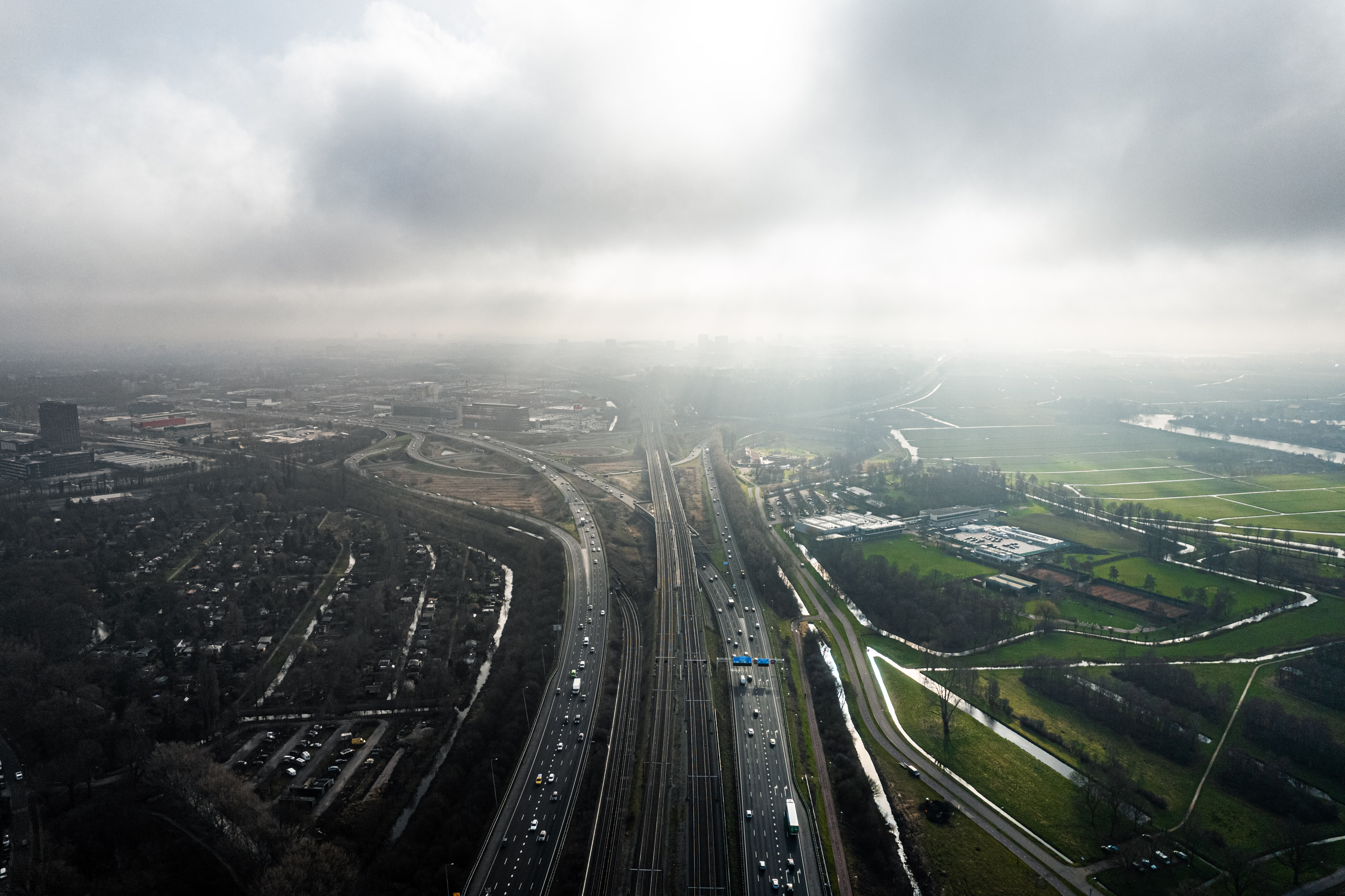A10 Ring Highway of Amsterdam in Netherlands - S4035 