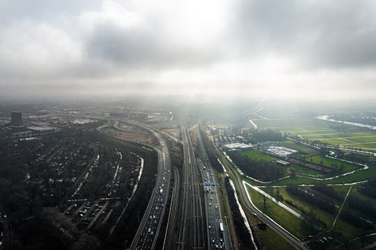 A10 Ring Highway of Amsterdam in Neth...