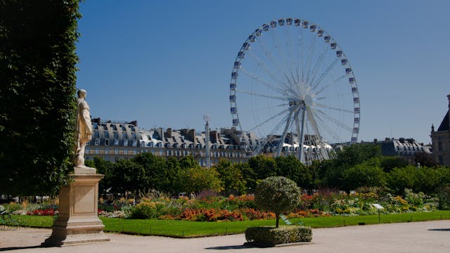 Paris, Tuileries Gardens in France - ...