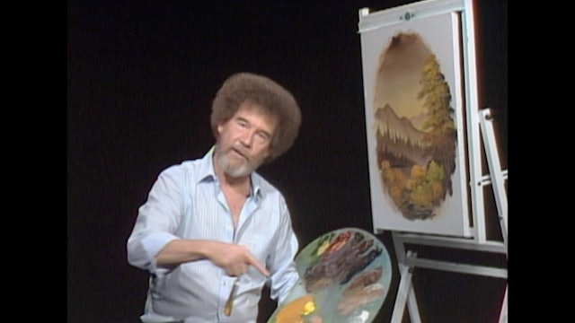 "Autumn Oval-"Painting with Bob Ross - S5126
