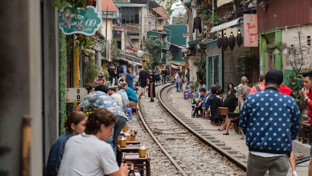 Hanoi Train Street in Vietnam - S4169 
