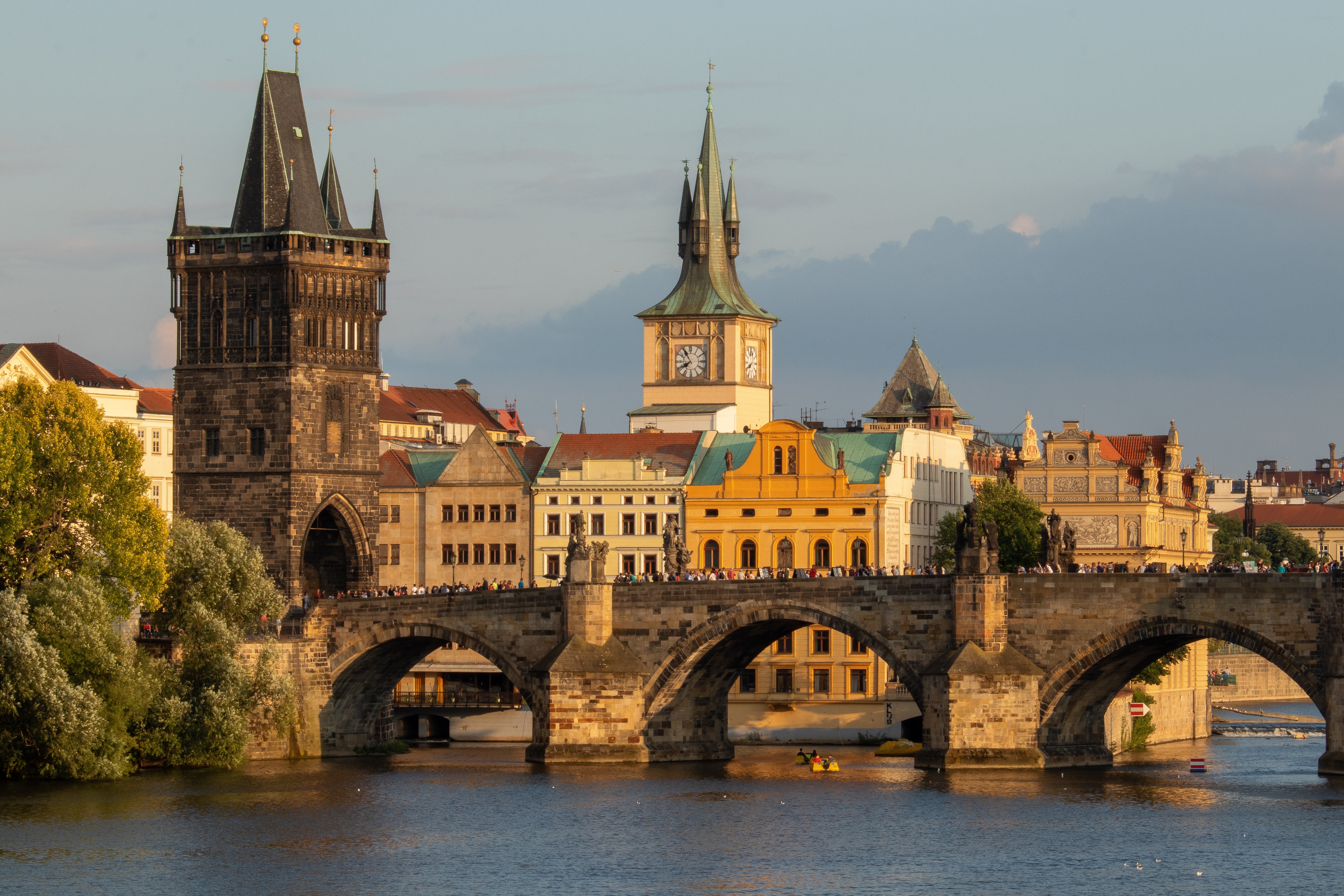 Prague, Castle to Charles Bridge in Czech Republic - S4247 