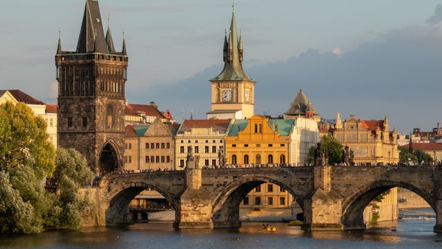 Prague, Castle to Charles Bridge in C...