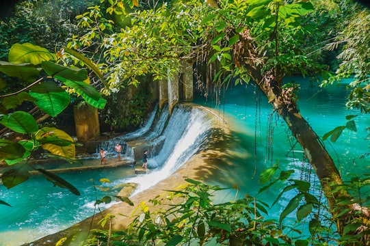 Kawasan Falls, Cebu in Philippines - S4279