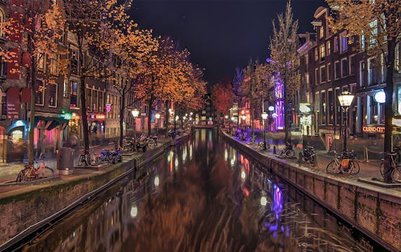 Red Light District, Amsterdam in Neth...