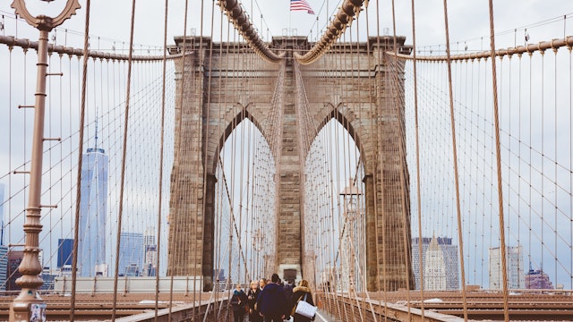 Brooklyn Bridge in New York City - S6048