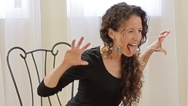 Movement To Release Frustration, Seated Lion's Pose - S8028