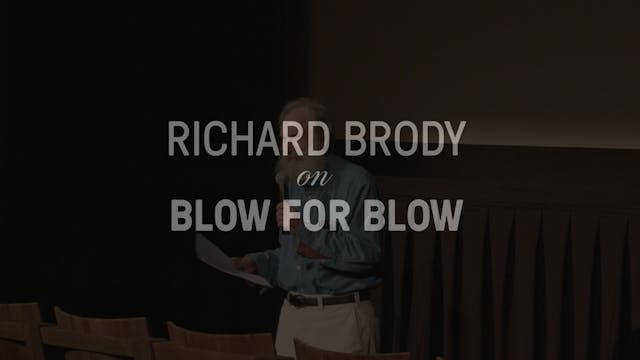 Richard Brody on "Blow for Blow"