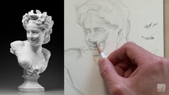 Studio Art Tutorial: Drawing from Sculpture