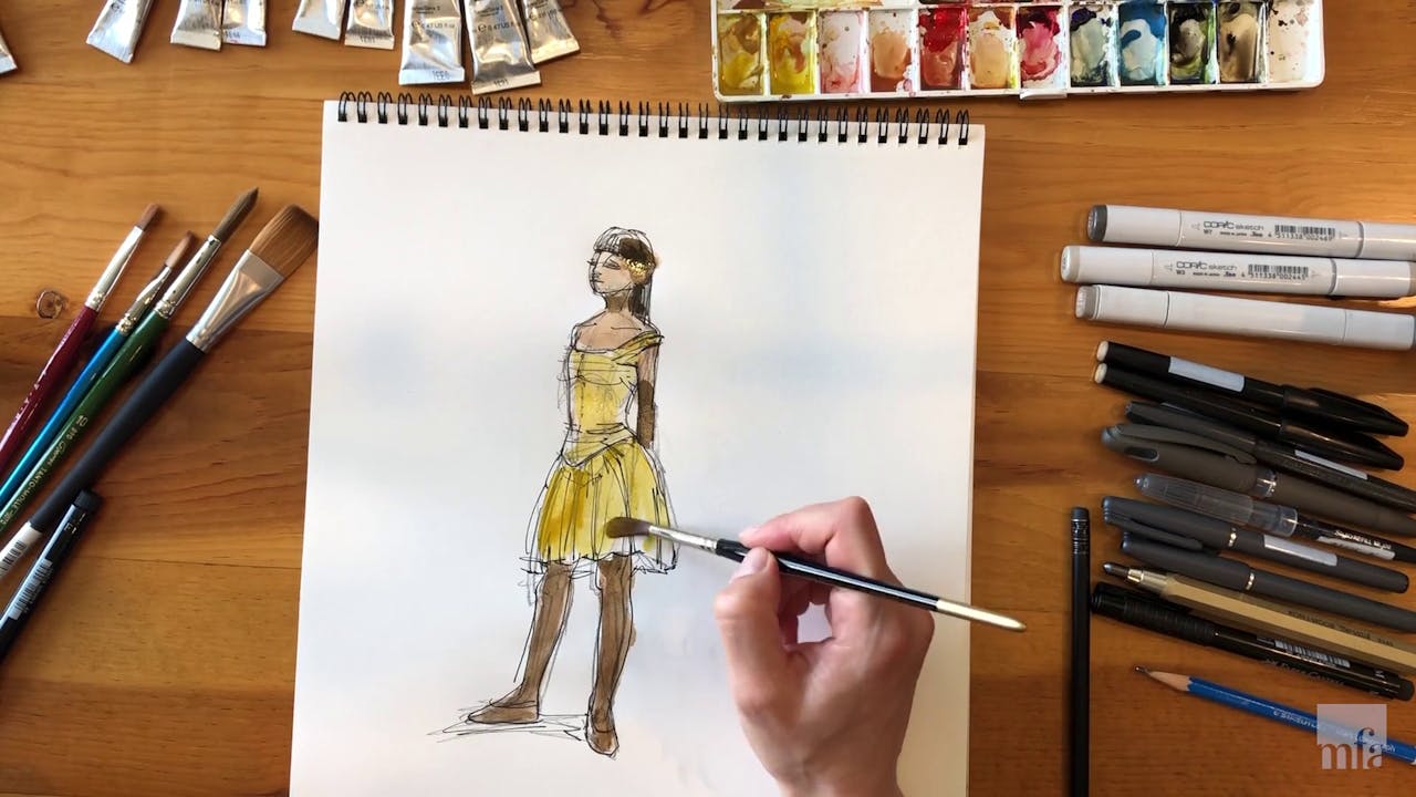 Studio Art Tutorial: Watercolor Character Study