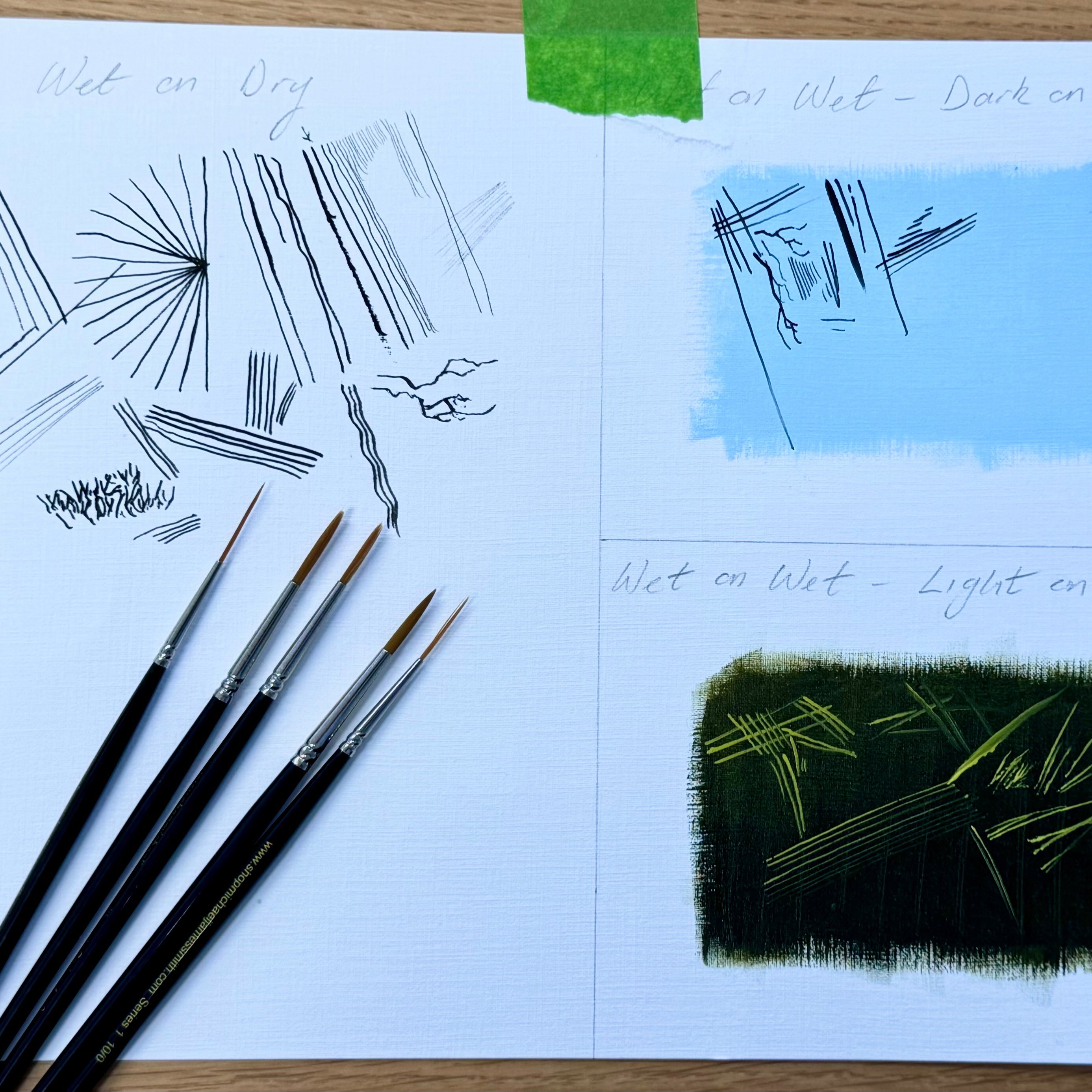 How to Paint Fine Lines - Beginner Exercise