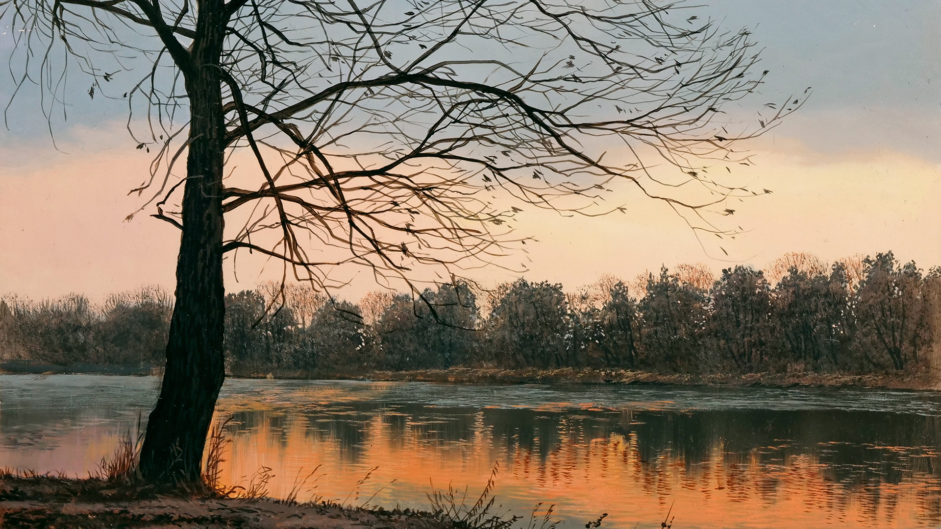 How To Paint a Winter Tree - Intermediate Level 1