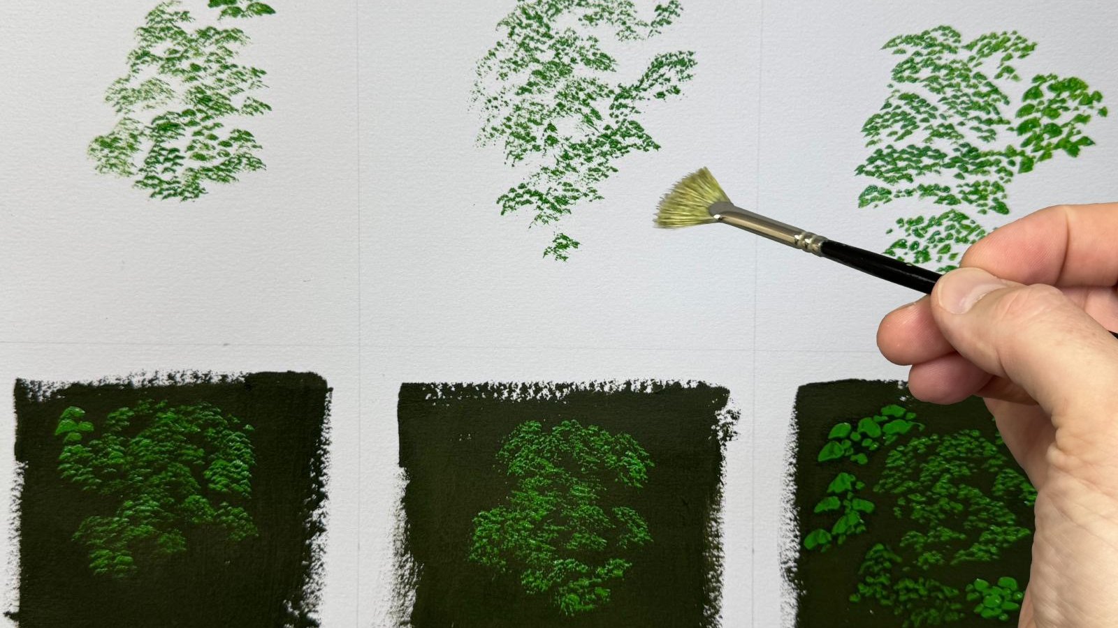 How to Paint Foliage - Beginner Exercise