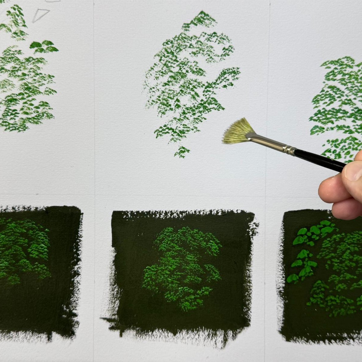 How to Paint Foliage - Beginner Exercise