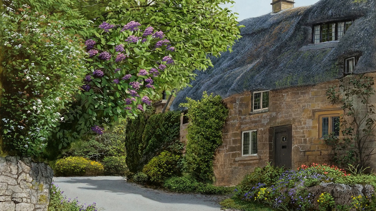 How To Paint a Thatched Cottage - Advanced Level 2