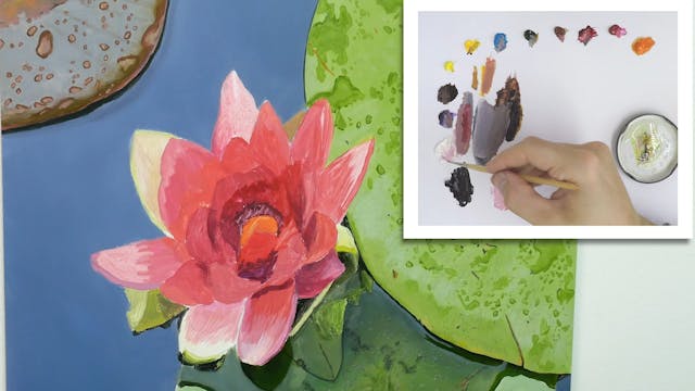 How To Paint a Lily Flower Part 5