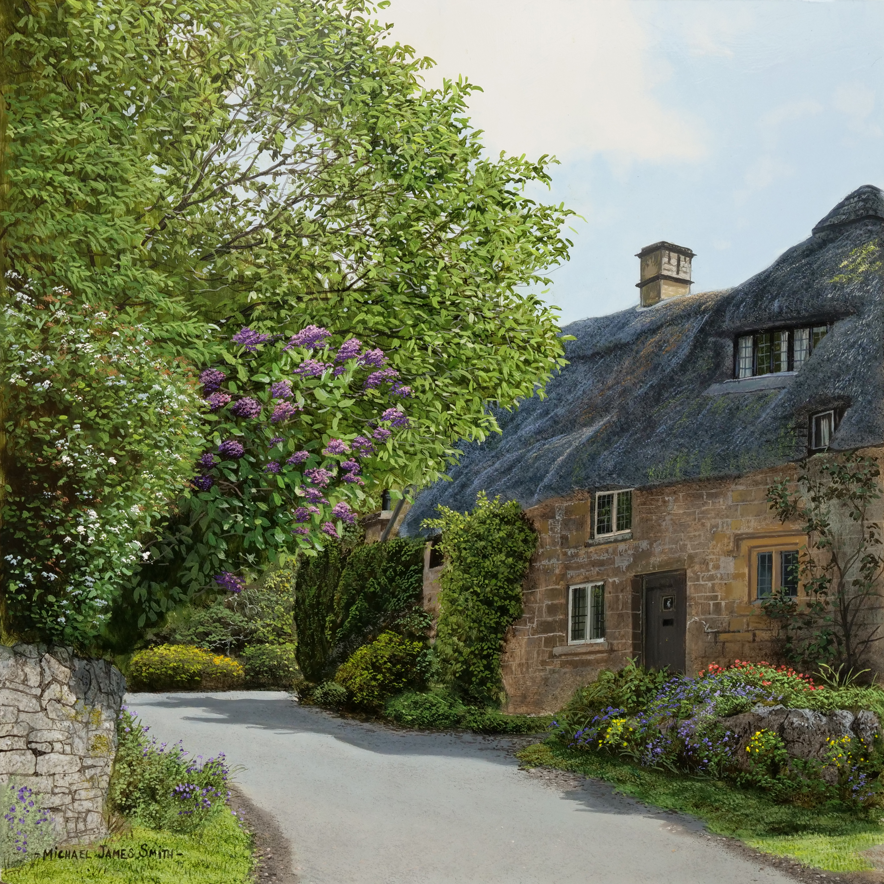 How To Paint a Thatched Cottage - Advanced Level 2