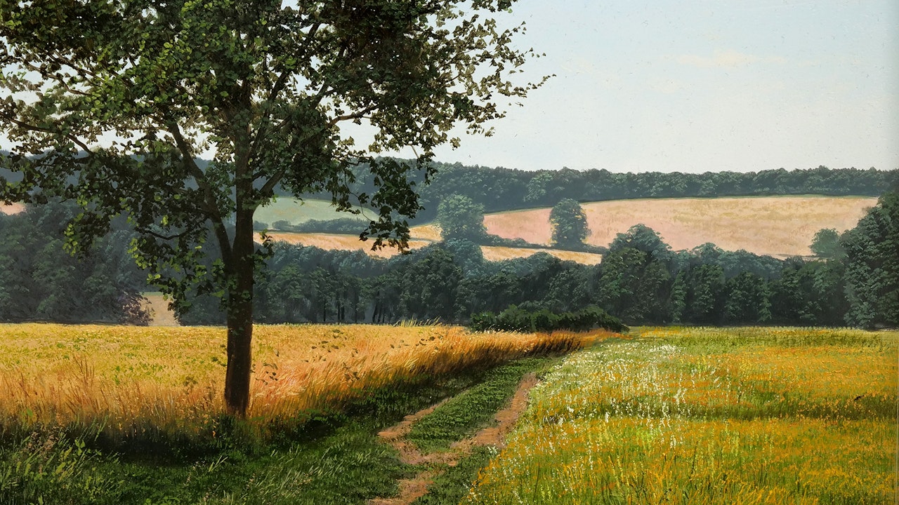 How To Paint a Simple Landscape - Intermediate Level 1