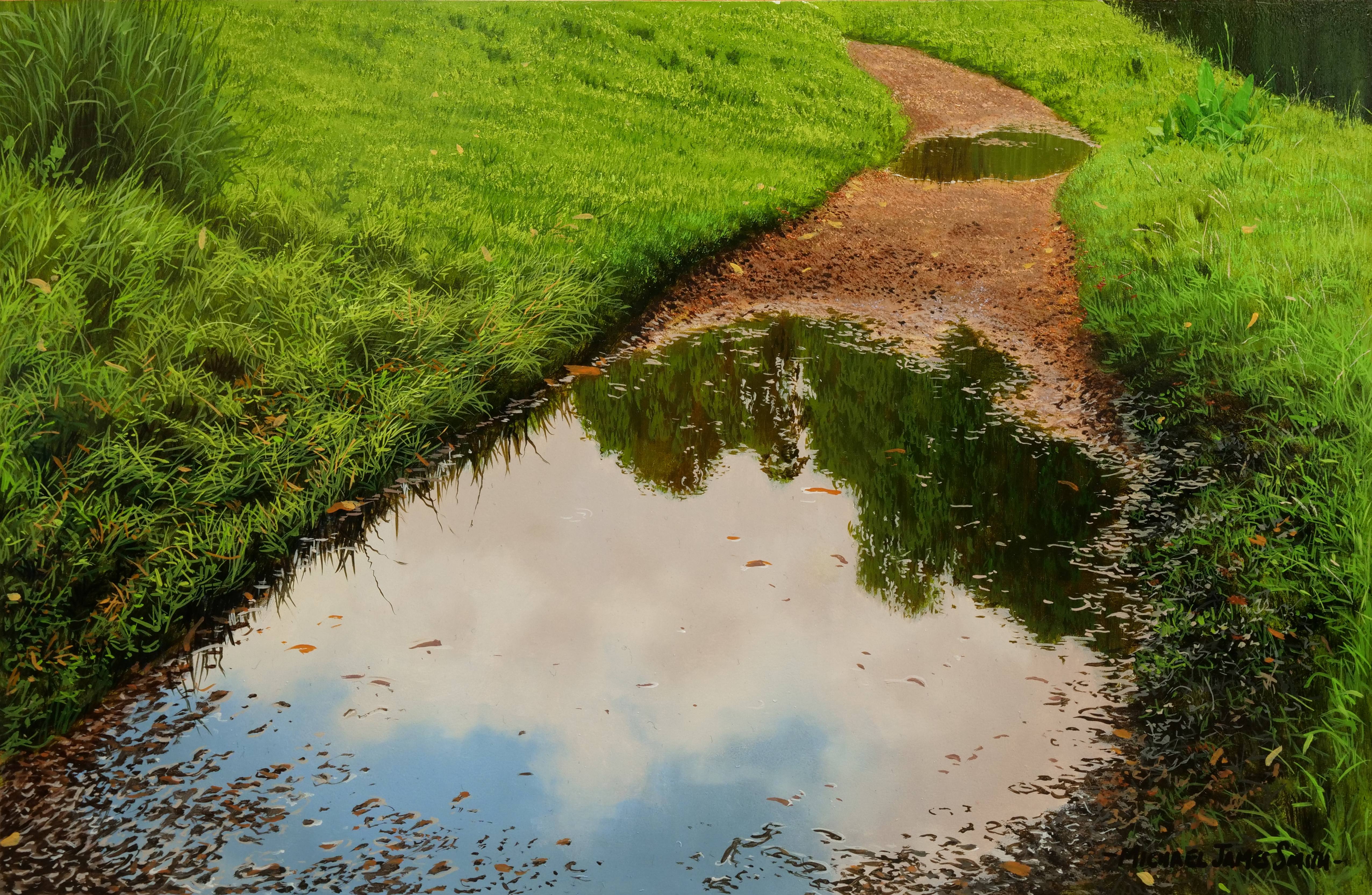 How To Paint a Puddle - Intermediate Level 1