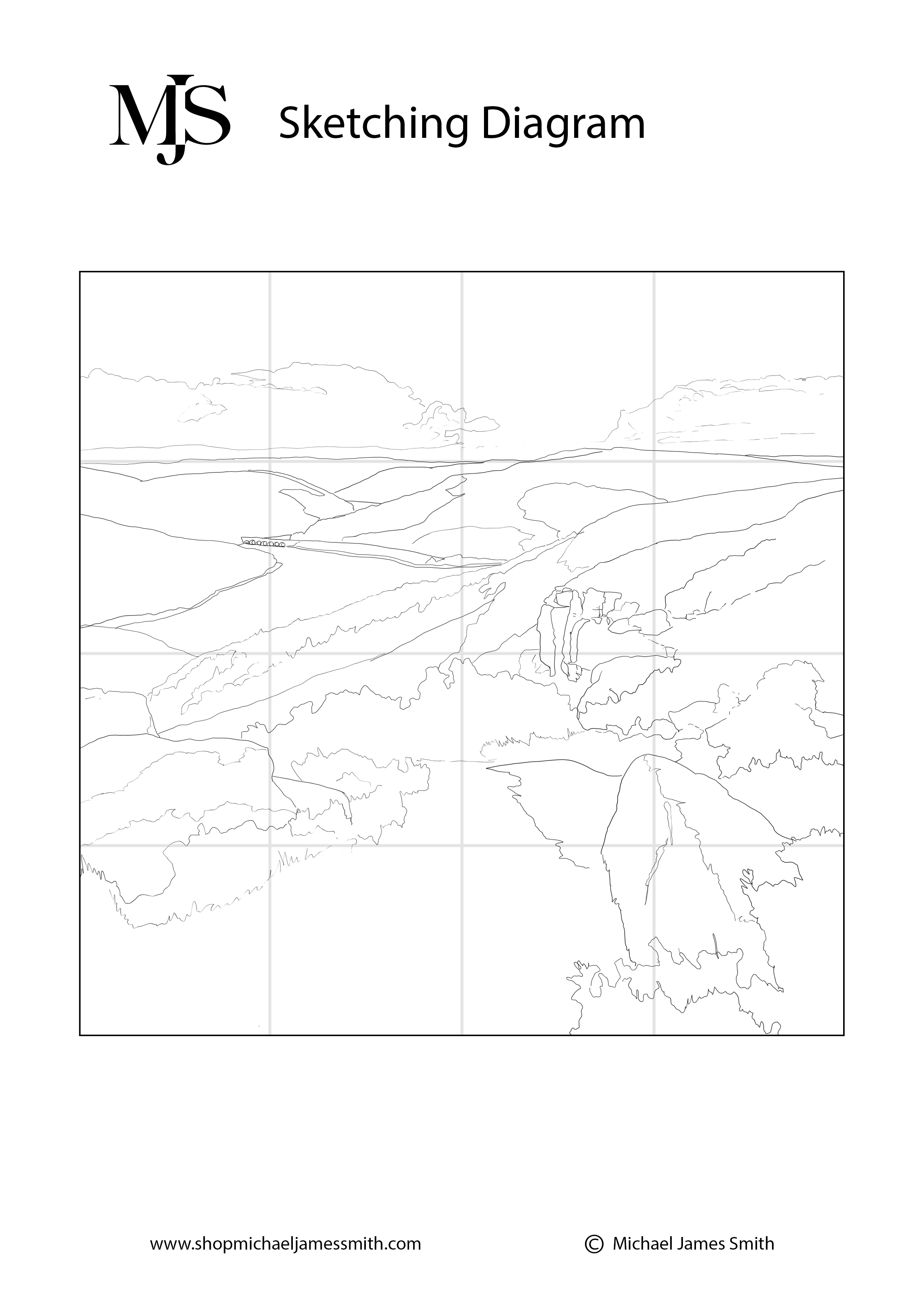 How to Paint a Distant Landscape Sketching Diagram.jpg