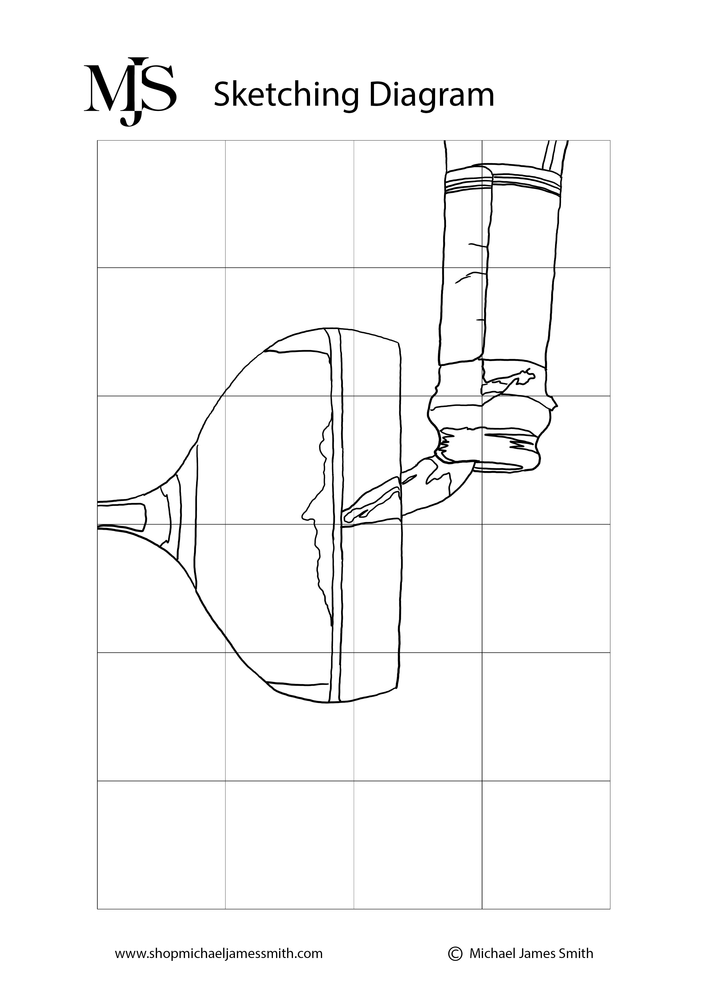 How to Paint a Champagne Glass Sketching Diagram.jpg