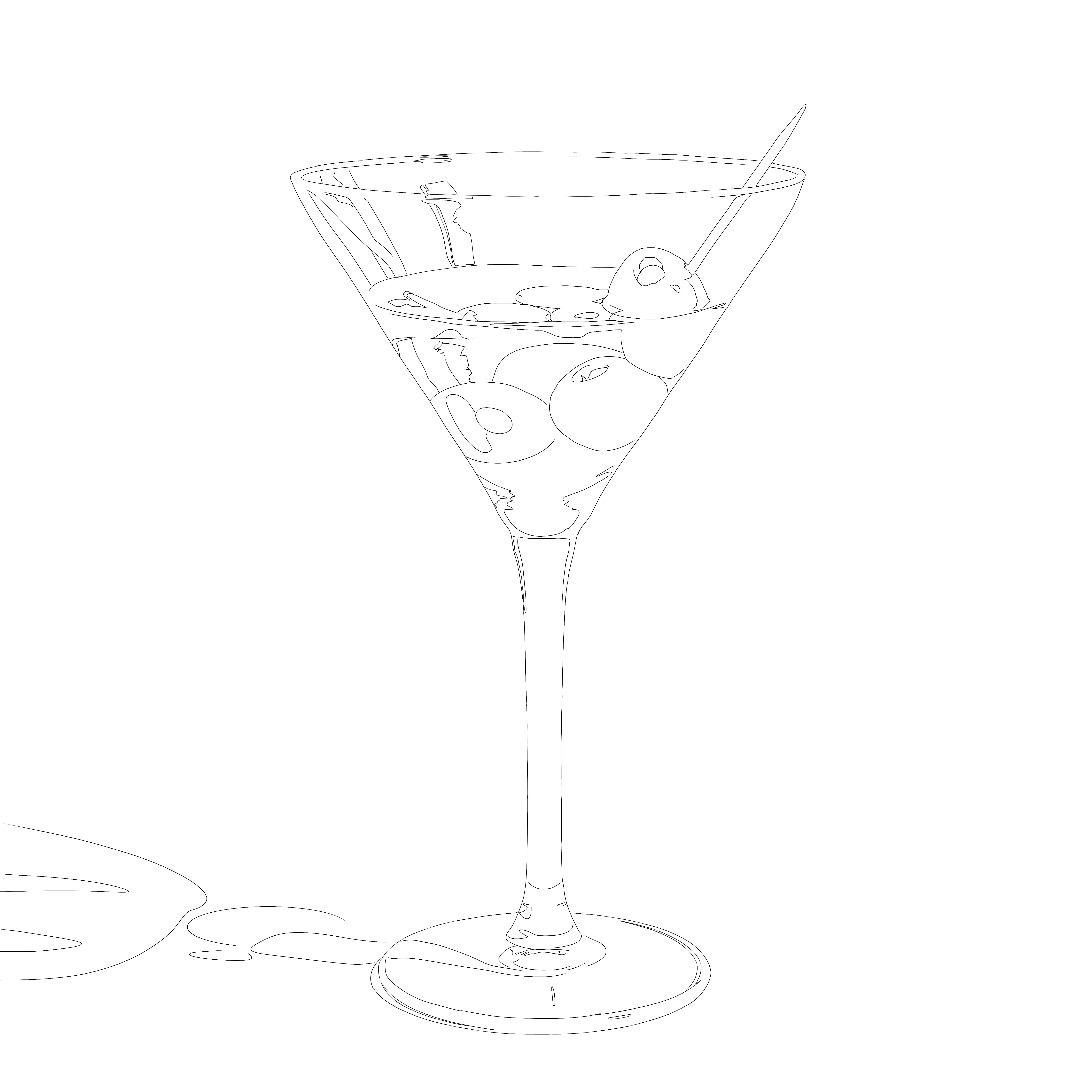 Cocktail Glass Sketch Vector Images over 9100