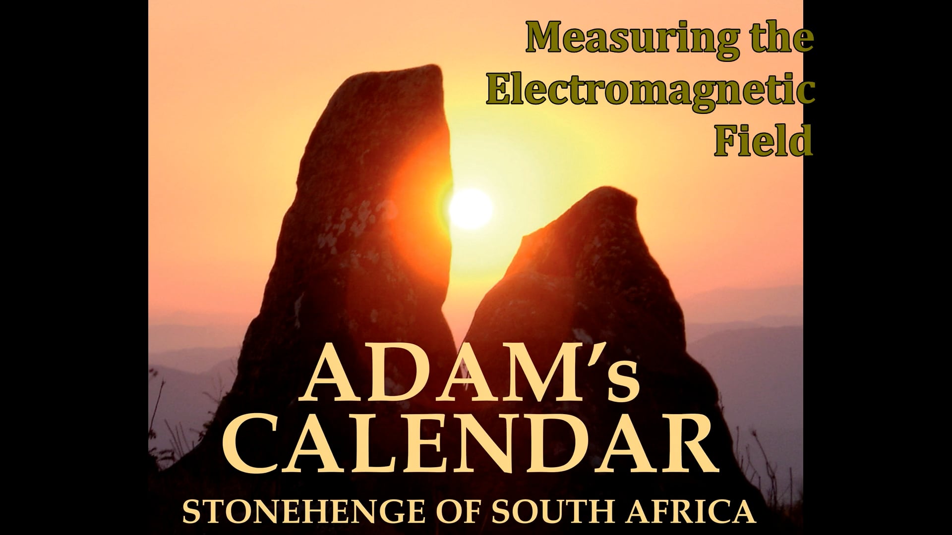 Adam's Calendar - Measuring The Electromagnetic Field