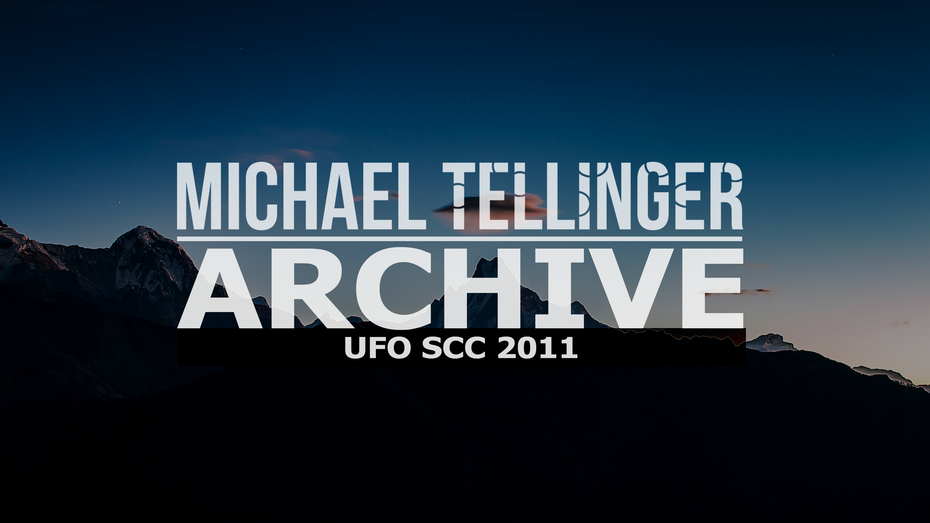 Archive: UFO SCC 2011- Lloyd Pye