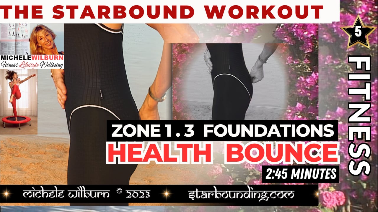 Zone 1.3 LYMPHATIC HEALTH BOUNCE Mini Trampoline Starbound Workout Foundations