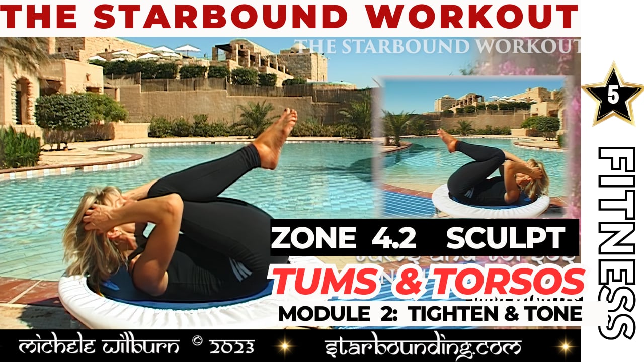 MODULE TWO Zone 4:2 TUMS & TORSOS SCULPTING Starbound Mini trampoline Workout  