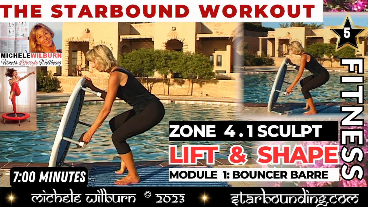 MODULE ONE SCULPT Zone 4.1 BARRE LIFT & SHAPE Starbound Mini trampoline workout