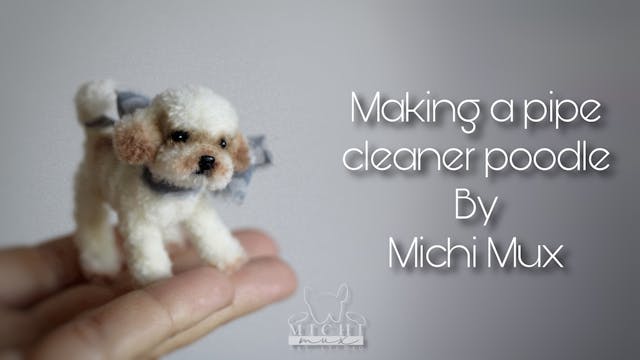 How to make a miniature poodle with pipe cleaners