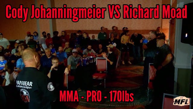 Cody Joganningmeier vs Richard Moad