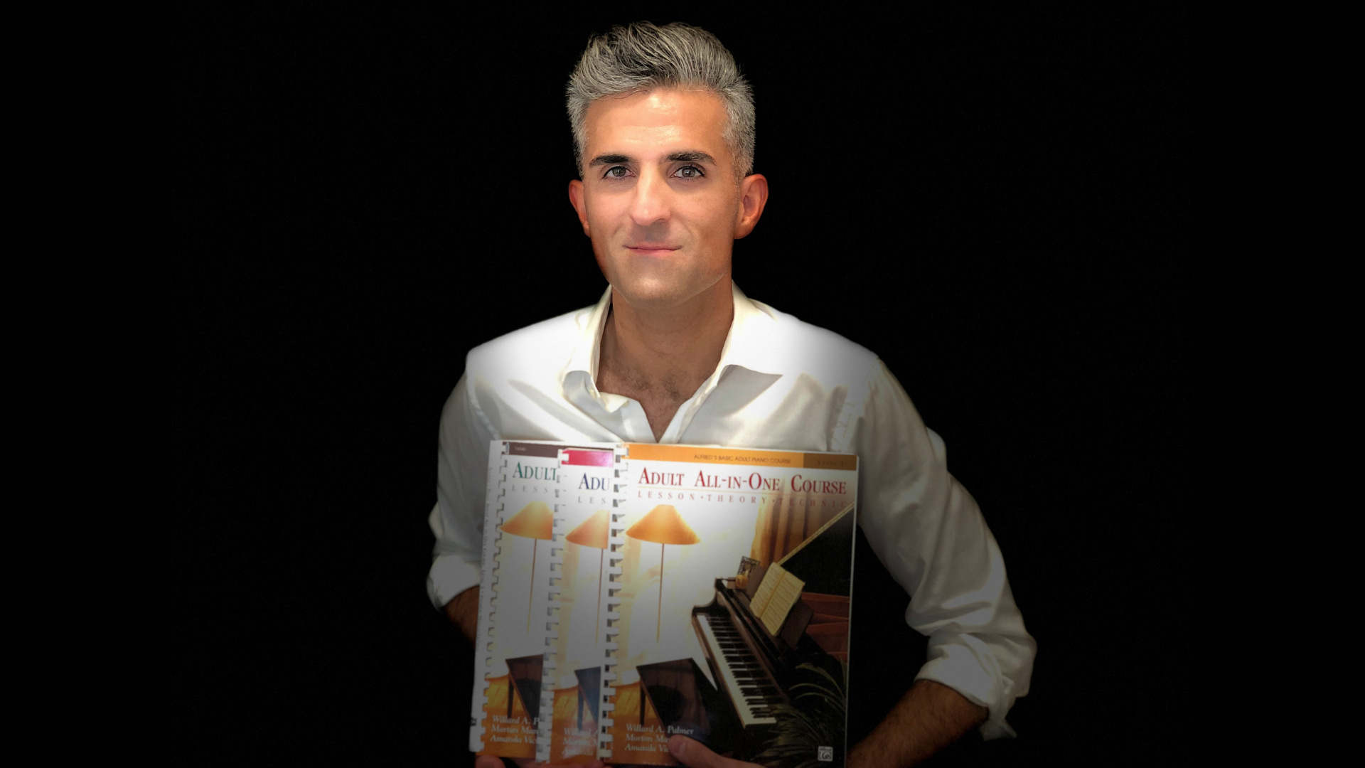 Lessons on Alfred's Basic Adult All-in-One Piano Course Levels 1 Through 3