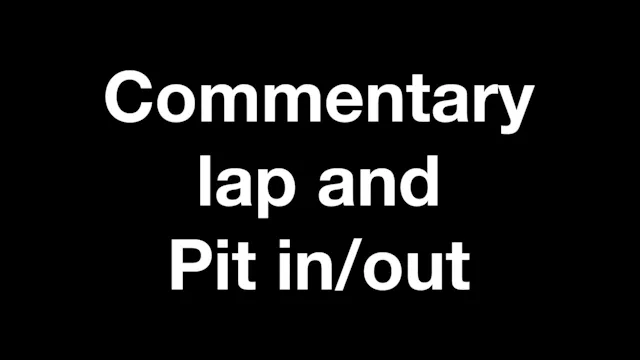 Pembrey commentary pit in/out