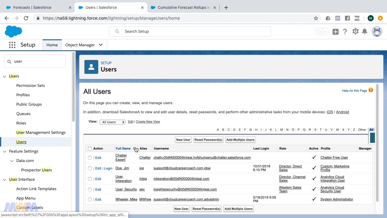 Configuring the Forecasts Hierarchy - Salesforce Certified Advanced Sns-Brigh10