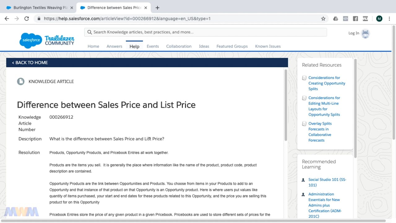 Products and Pricing on Opportunities - Salesforce Certified Advanced Sns-Brigh10