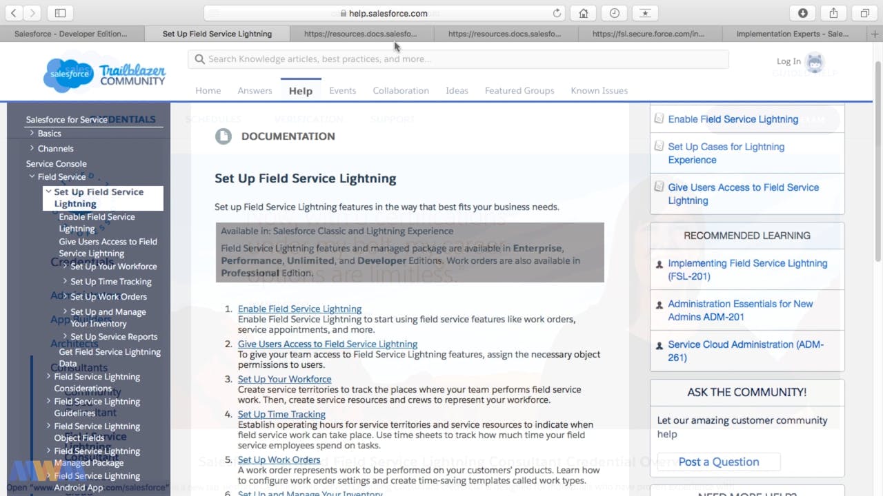 Field Service Lightning - Salesforce Certified Service Cloud Consultant Sns-Brigh10