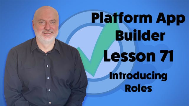 Lesson 71 - Introducing Roles